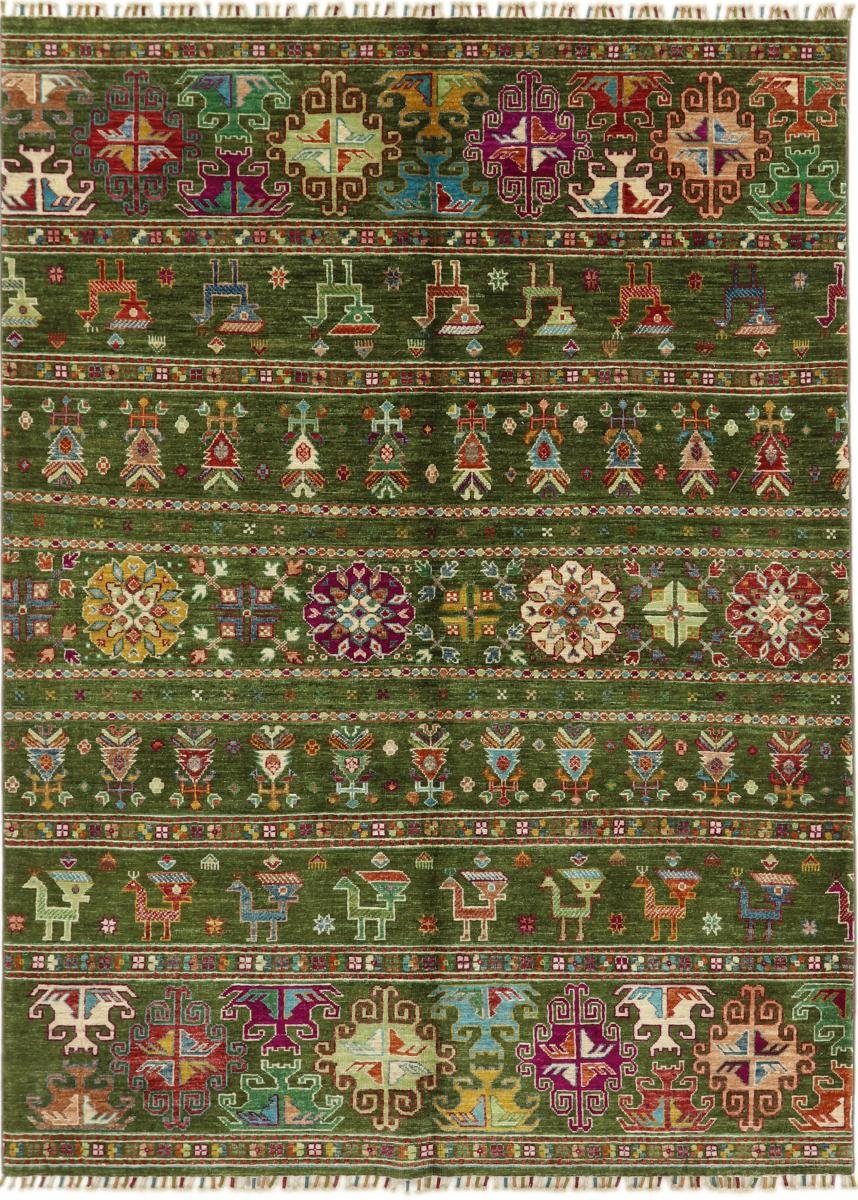 Orientteppich Arijana Shaal 151x205 Handgeknüpfter Orientteppich, Nain Trading, rechteckig, Höhe: 5 mm