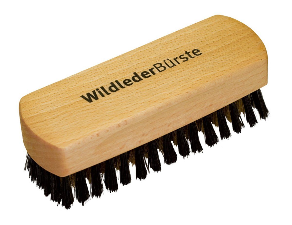 Schuhputzbürste Wildlederbürste mit Messing