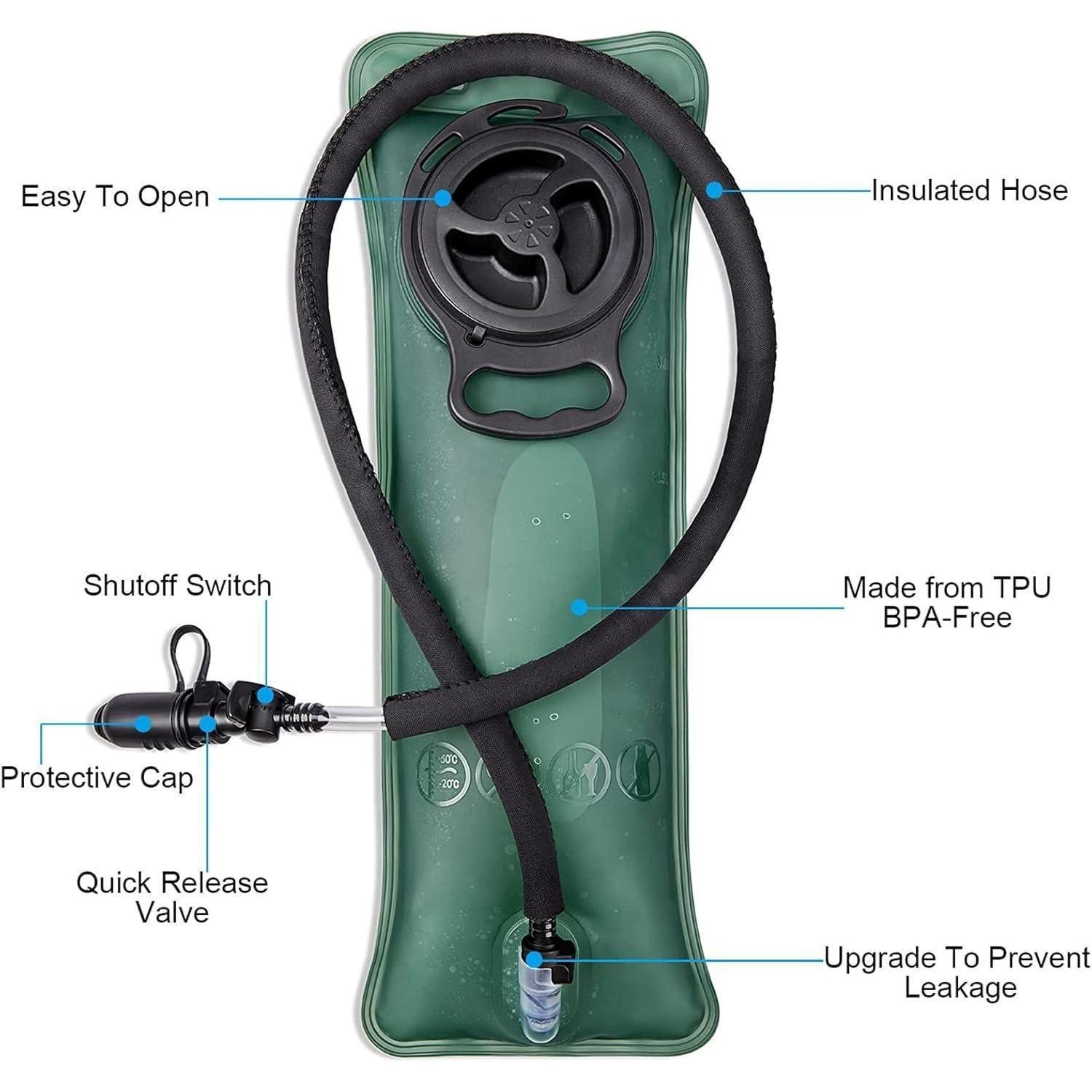 LuxusKollektion Trinkrucksack Trinkrucksack Militär 3L Blase Wandern Radfahren Klettern ACU