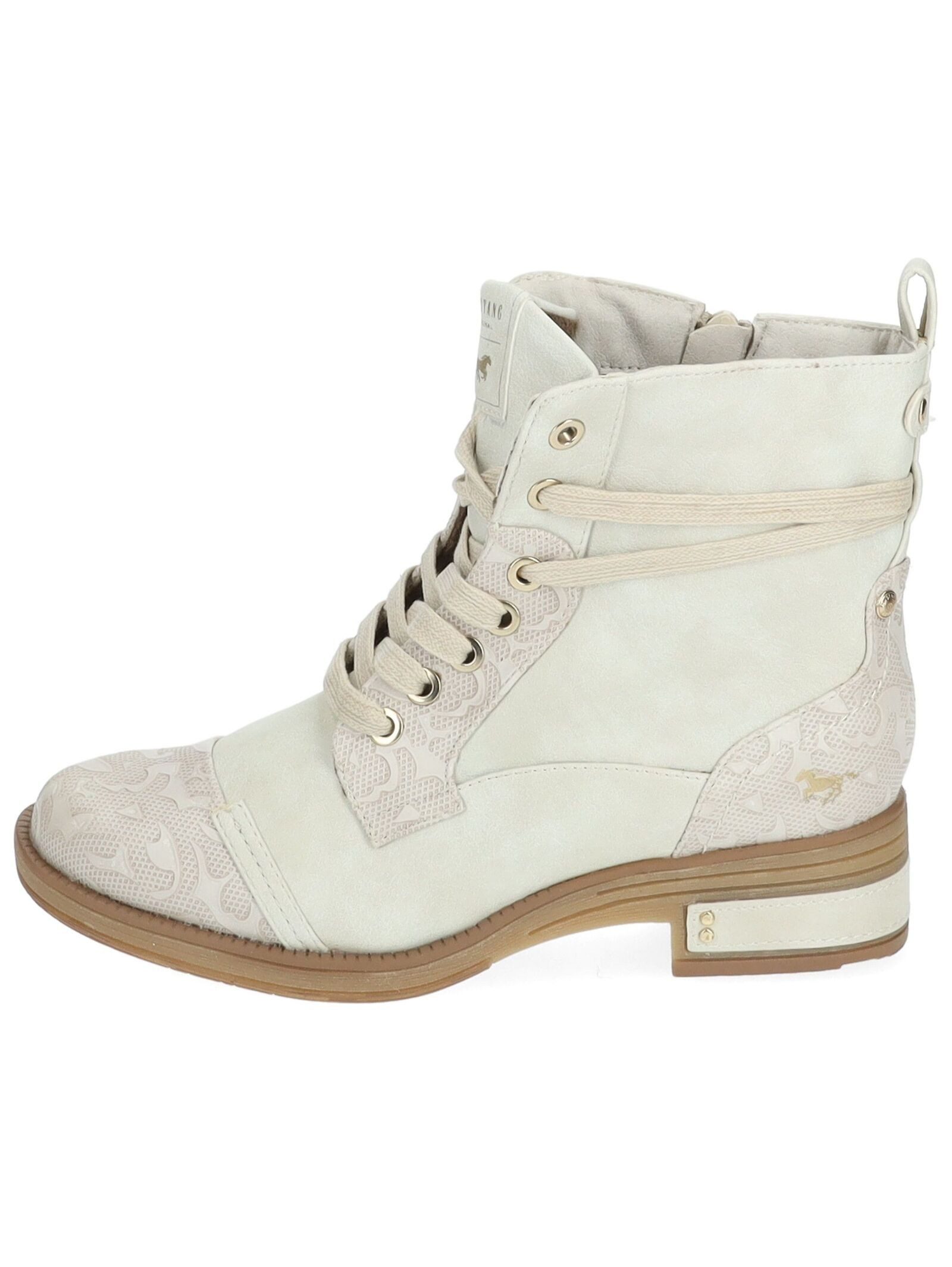 MUSTANG Stiefelette Lederimitat Schnürstiefelette günstig online kaufen