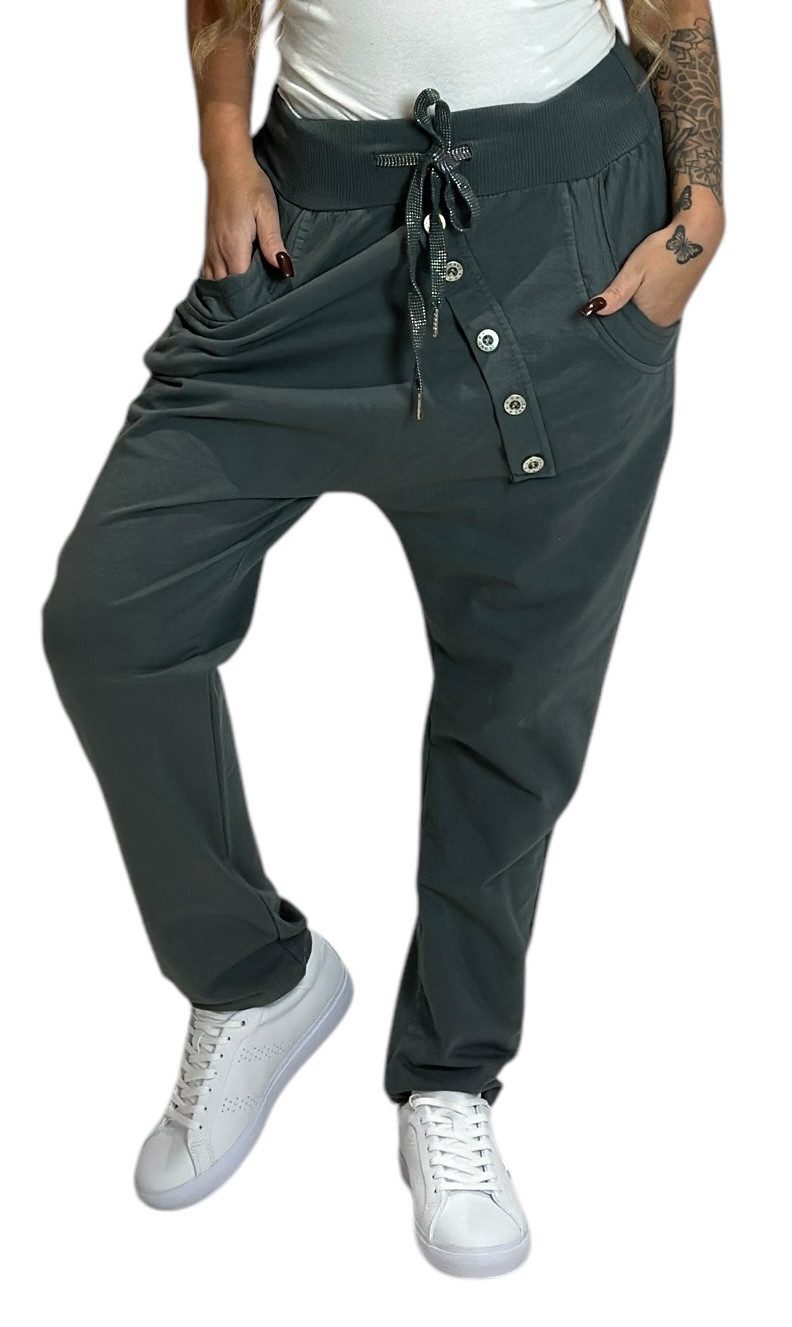 Mississhop Boyfriend-Hose Damen Baumwollhose Hose Sweatpants Jogginghose Ba günstig online kaufen