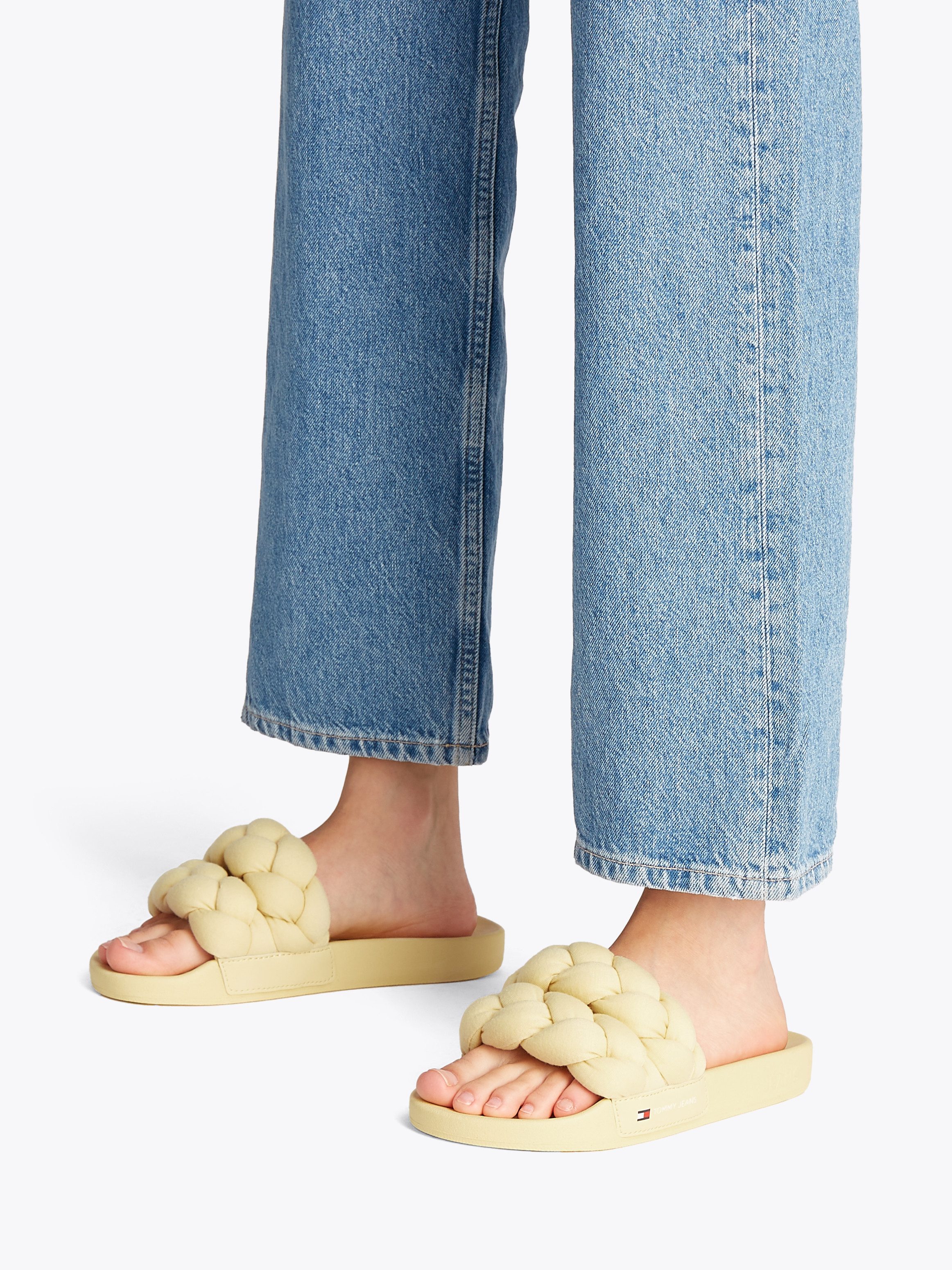 Tommy Jeans TJW BRAIDED SLIDE Pantolette, günstig online kaufen