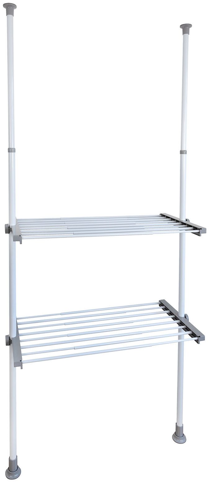 WENKO Teleskopregal Modell Herkules Twin, Set, 2 Trägerstangen, 2 verstellb günstig online kaufen