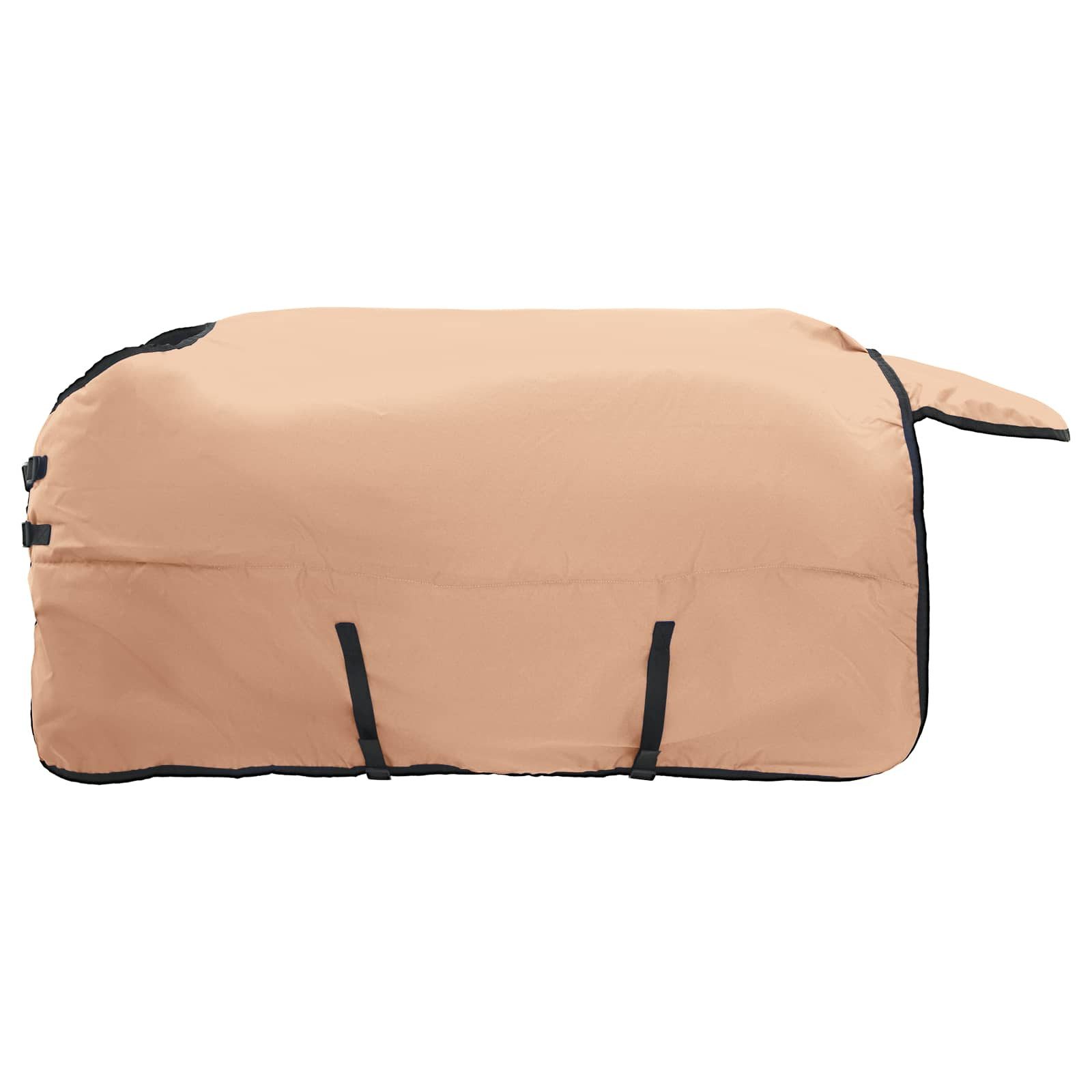 vidaXL Tierdecke Pferdedecke Cappuccino 115 cm Polyester