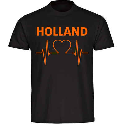 multifanshop T-Shirt Kinder Holland - Herzschlag - Boy Girl