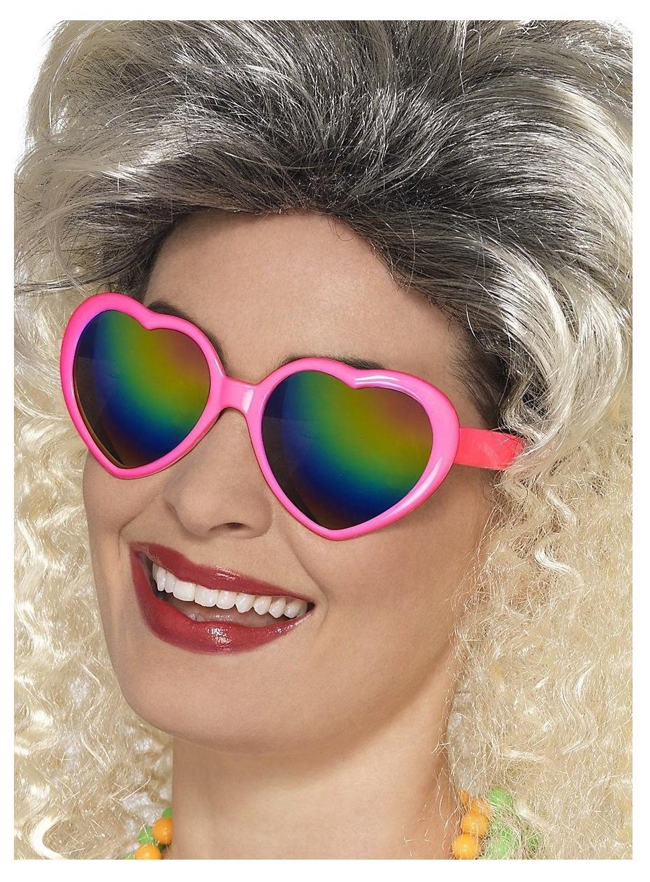 Smiffys Kostüm Herzchen Sonnenbrille, Ein Herz für rosarote Brillen! günstig online kaufen