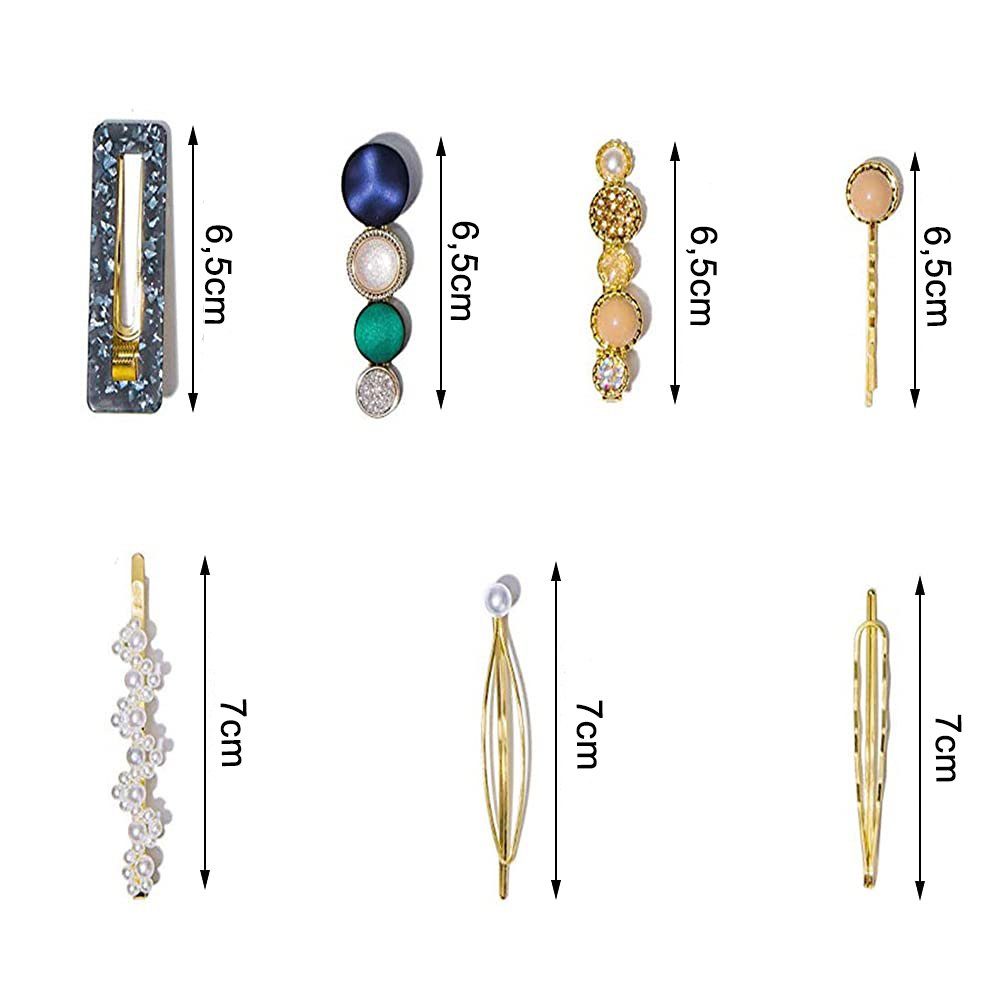 zggzerg Haarclip für Haarspangen handgefertigte Perlen Haarspangen, Damen, 20-tlg. und Acrylharz