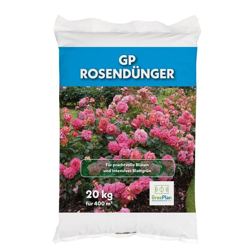 GreenPlan Gartendünger Rosendünger 20 kg Staudendünger Blütenstrauchdünger