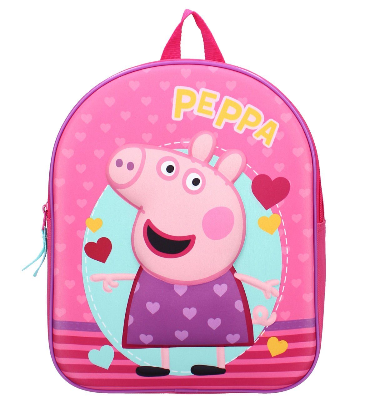 Vadobag Kinderrucksack Peppa Strong Together 3D Peppa Wutz (1-tlg), Kindermotiv