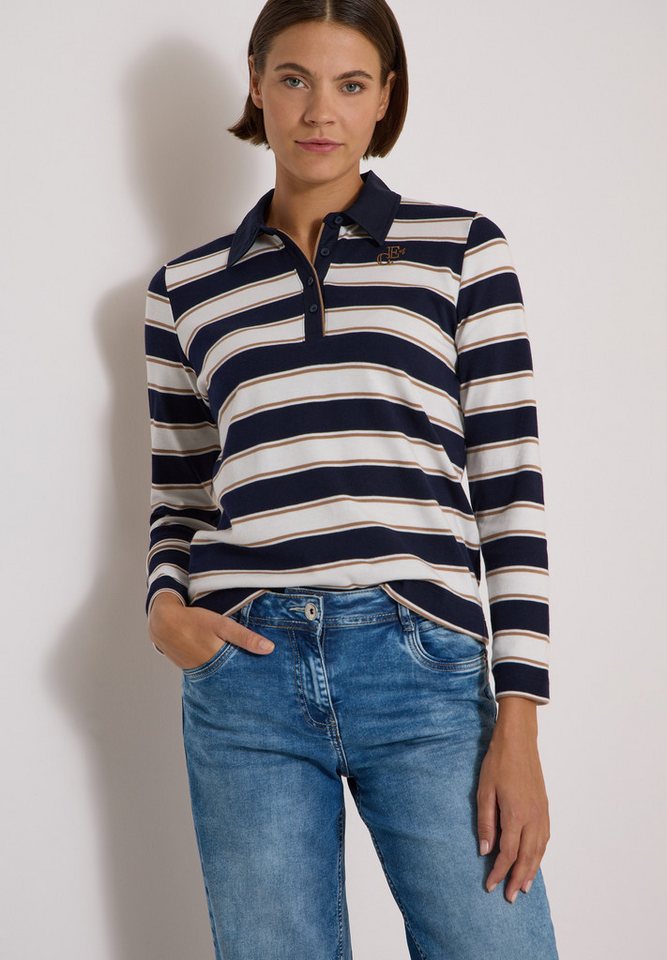 CECIL Langarmshirt aus reiner Baumwolle