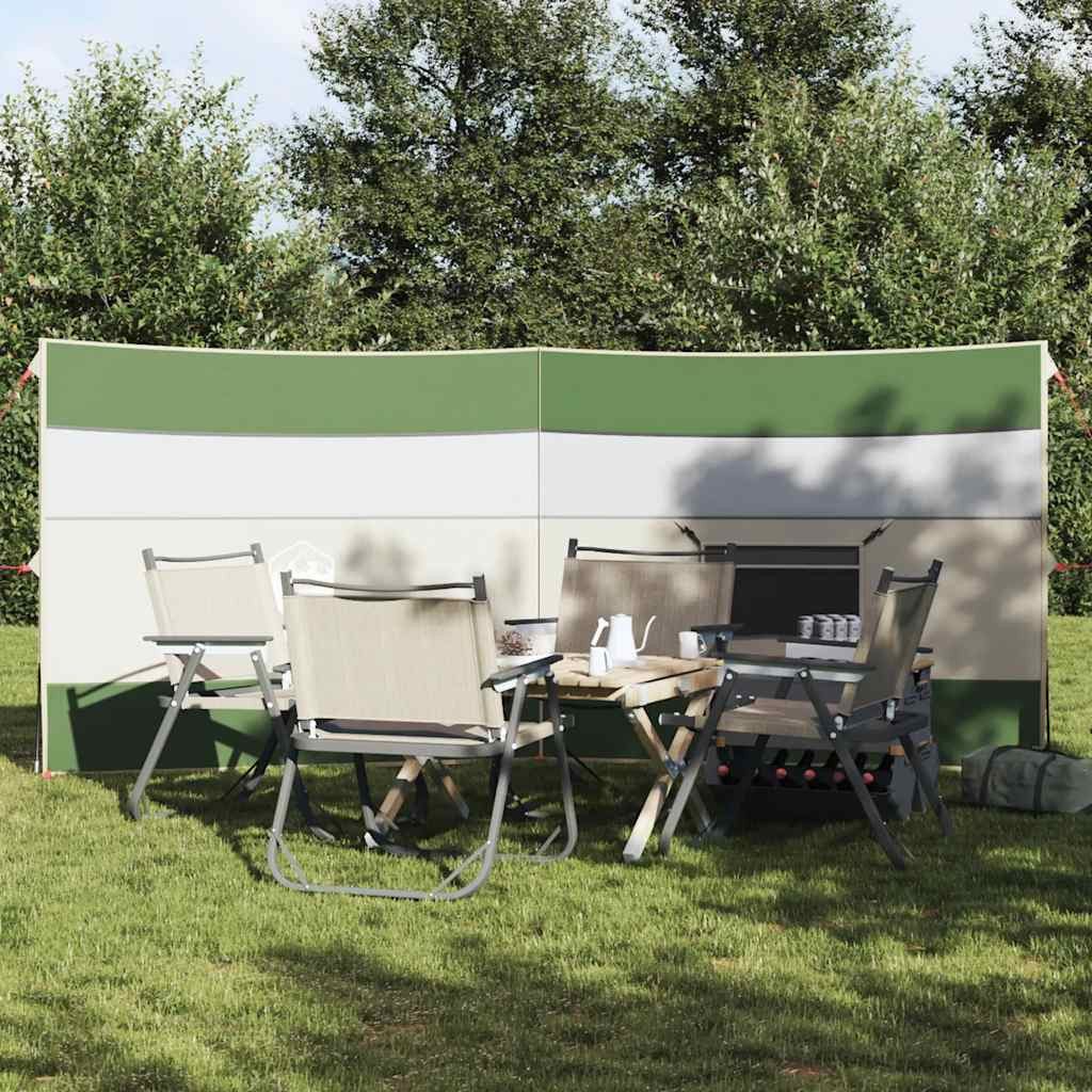 vidaXL Windschutz Camping-Windschutz Grün 340x130 cm Wasserdicht