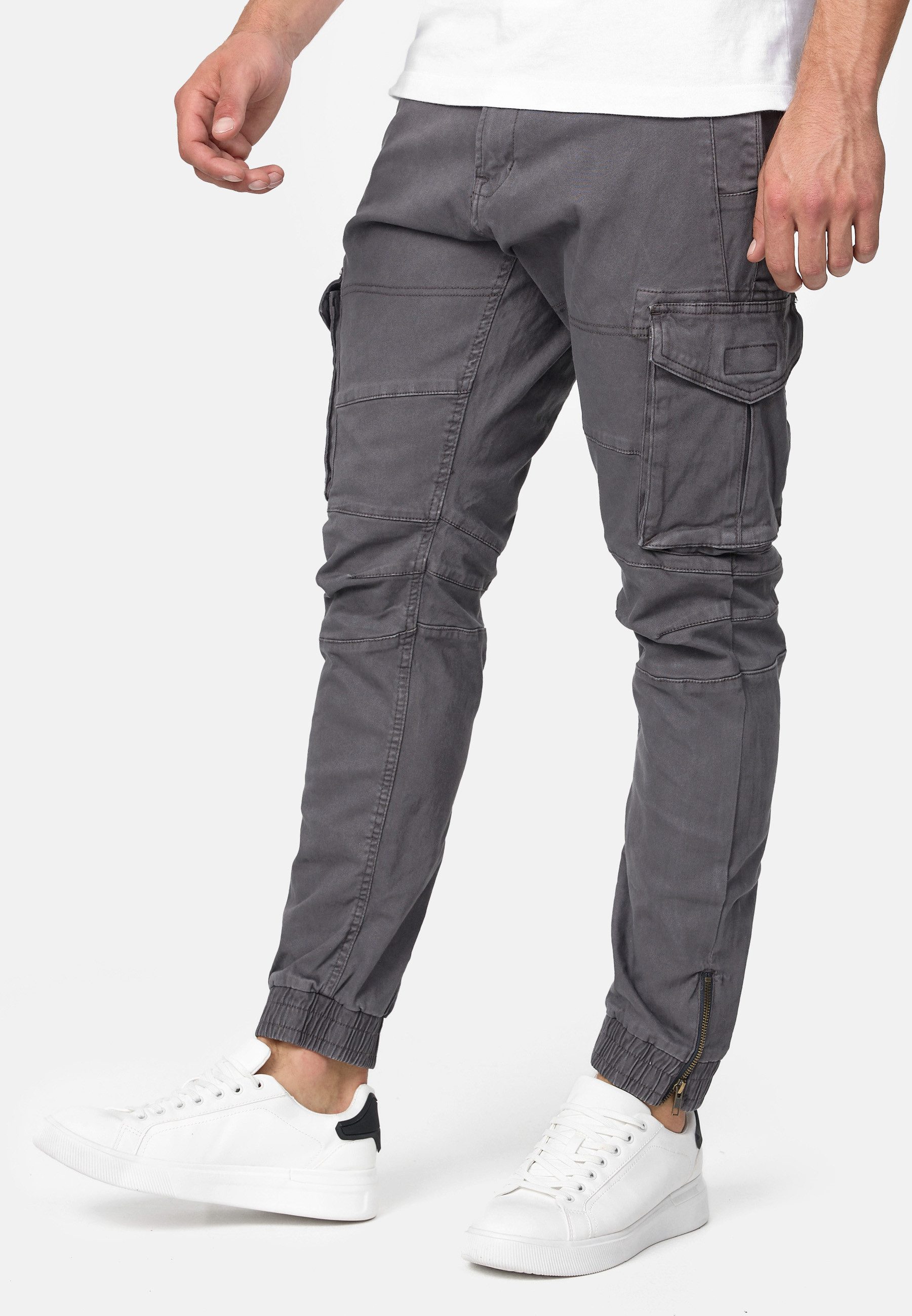 INDICODE Cargohose Herren Alex Cargo Hose Herrenhose mit 6 praktischen Taschen – Bild 4 von 5