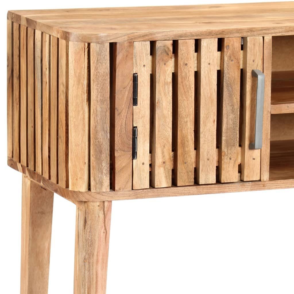 Massivholz furnicato Akazie 120×35×76 cm Konsolentisch Beistelltisch