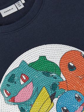 Name It Rundhalspullover Name It Jungen Langarm-Shirt mit „Pokémon“ Print