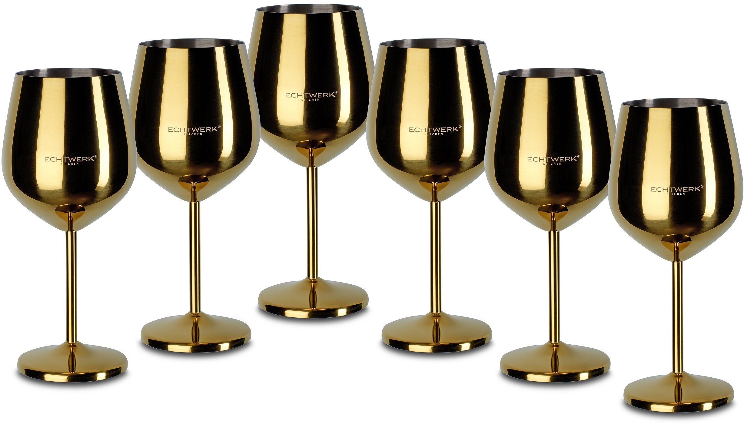 4 Stück Edelstahl Weingläser Becher Wein Champagner Glas Bar Party 