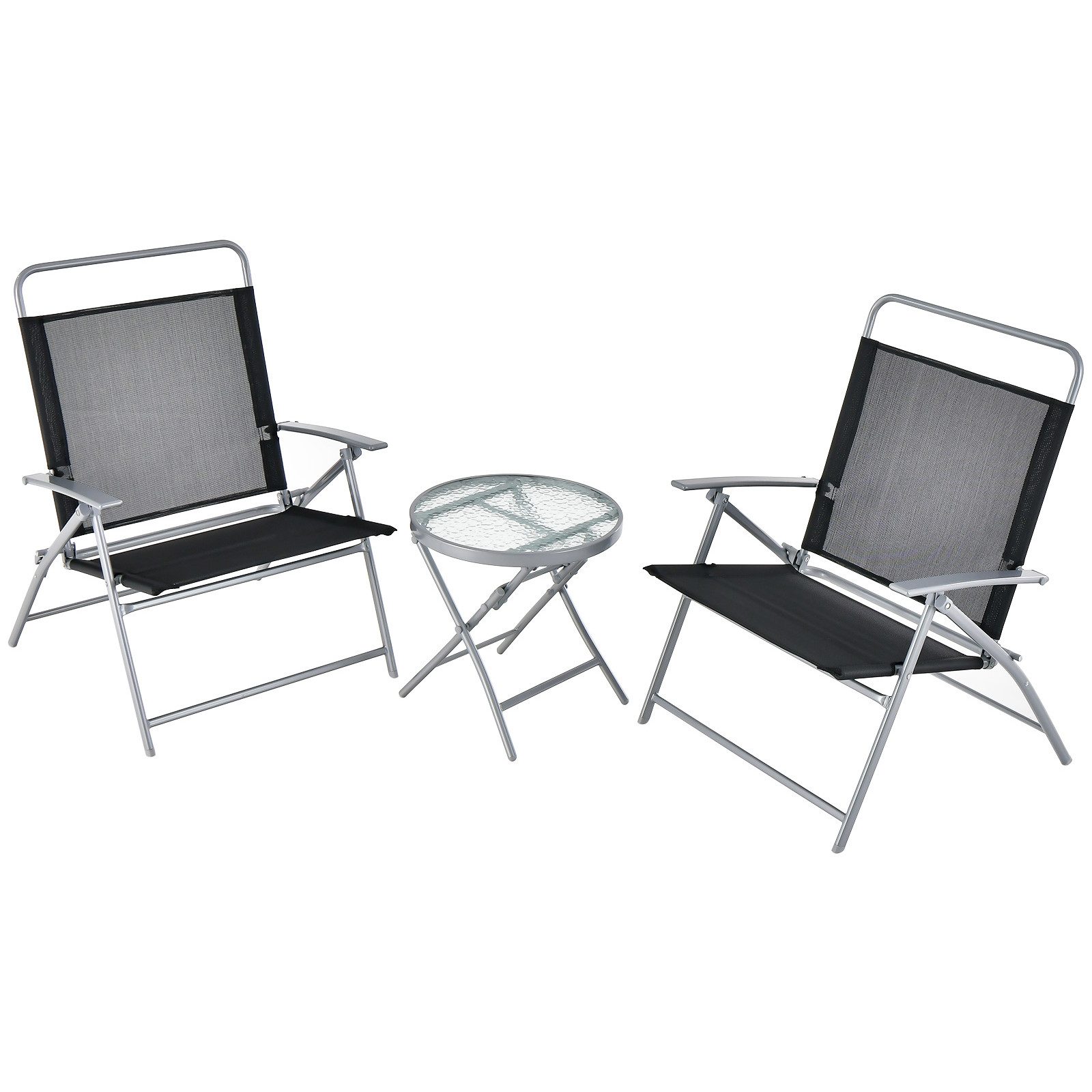 COSTWAY Balkonset 3-teilig, mit Bistrotisch und günstig online kaufen