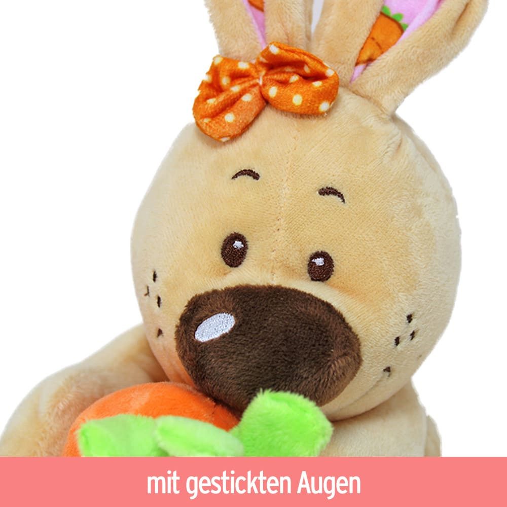 Rasehorn Kuscheltier Kuscheltier Hase mit Möhre - 2fach sortiert - ca. 33 cm (1-St)