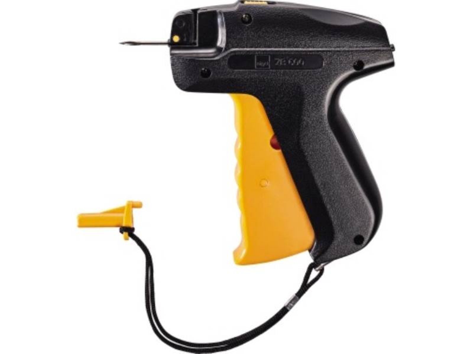 Etikett SIGEL Anschießpistole ZB600 Warenkennzeichnung sw/or +Nadel