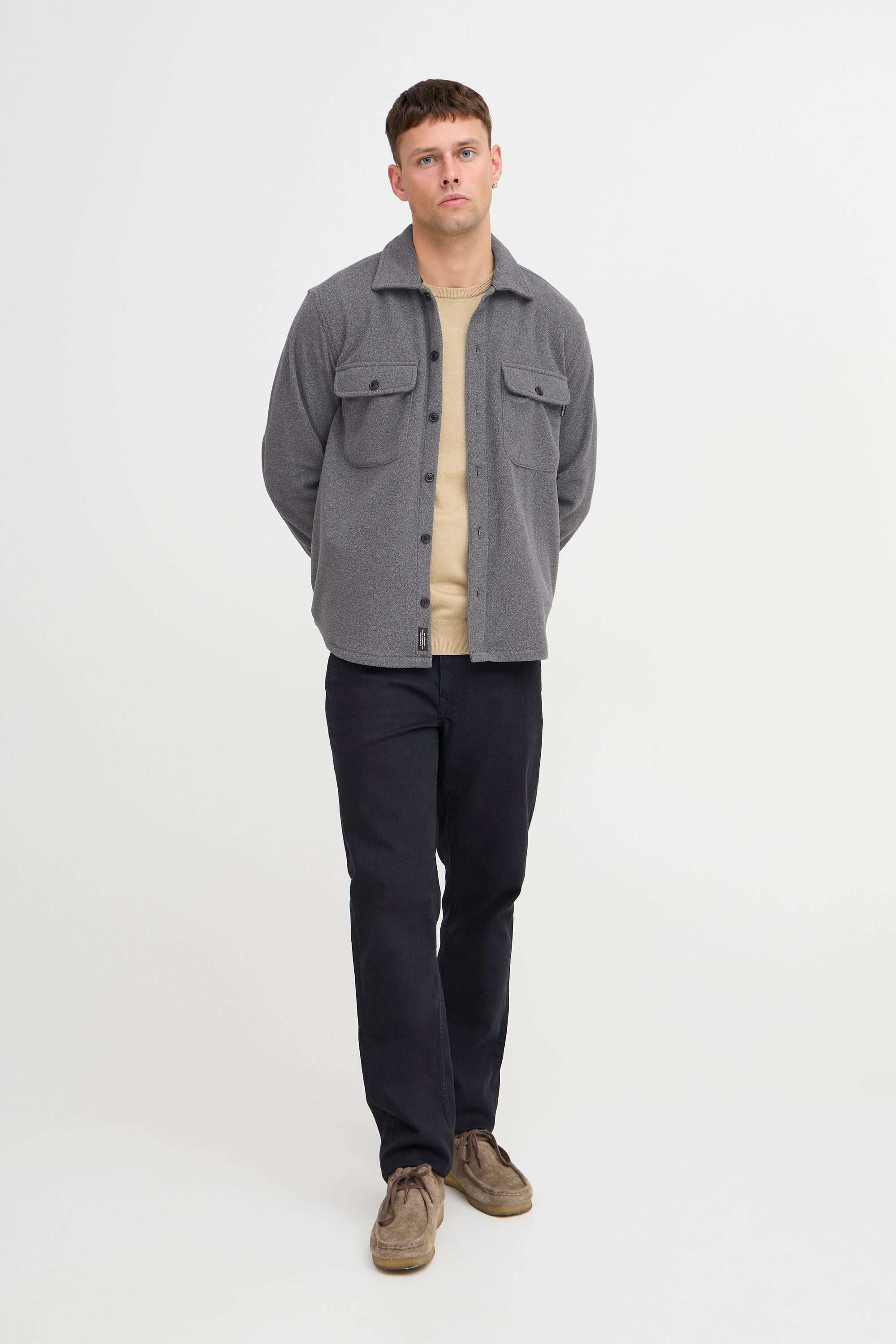 Blend Hemdjacke BHShirt (1-St) Moderne Hemdjacke mit Taschen