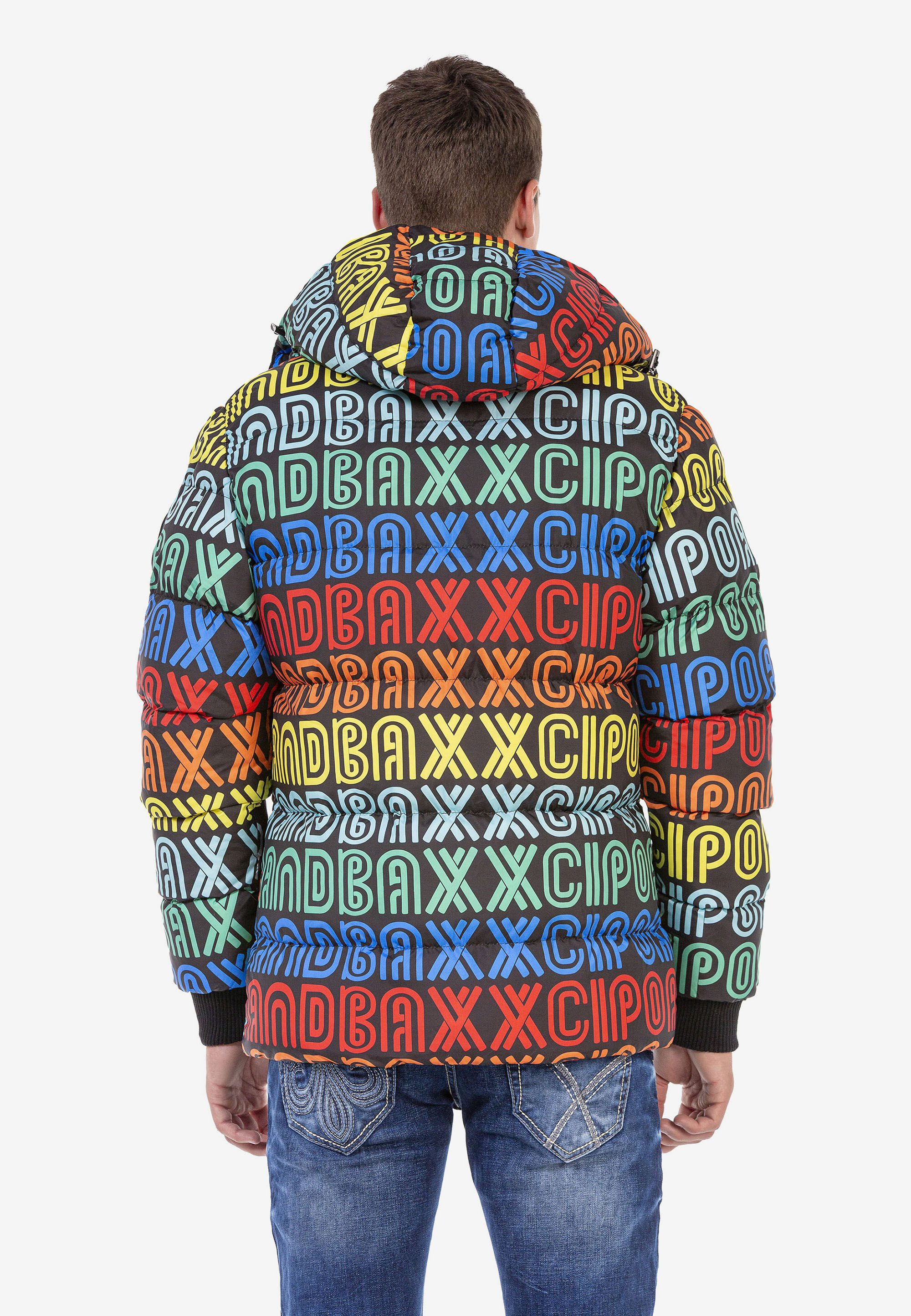 Cipo & Baxx Winterjacke Winterjacke mit sylischem Schriftzug