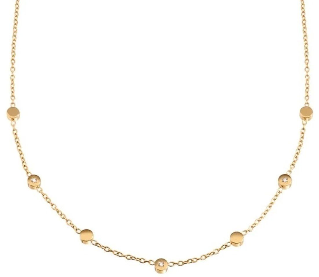 Boccia Collier Damen-Titan Goldplattiert mit Diamanten