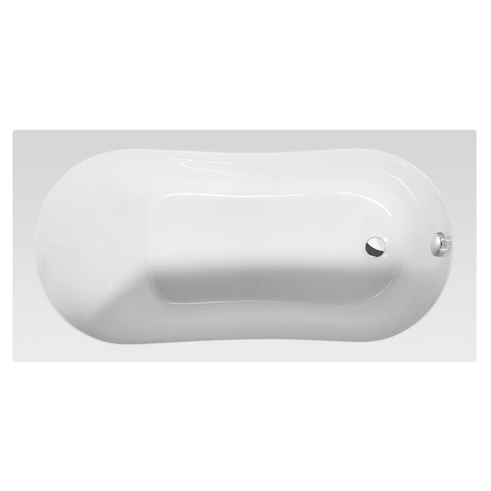 Aqualine Badewanne JIZERA Badewanne 140x70x39cm, ohne Füße,weiß, (1-tlg)