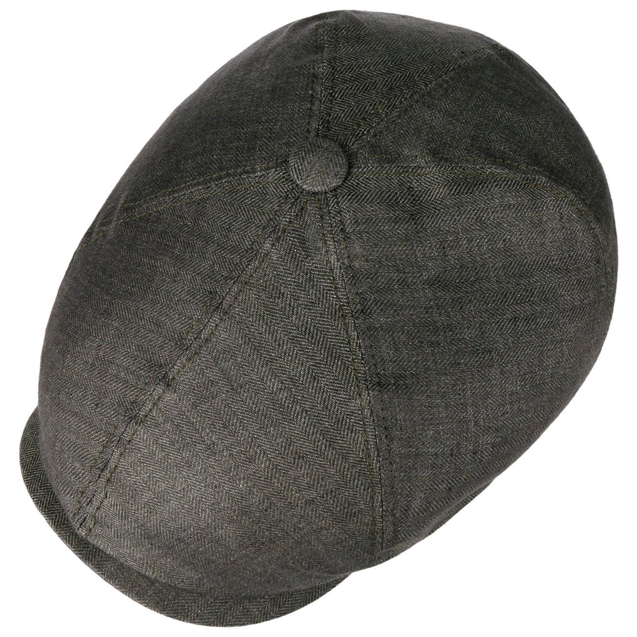 Stetson Flat Cap (1-St) Ballonmütze mit Schirm, Made in the EU