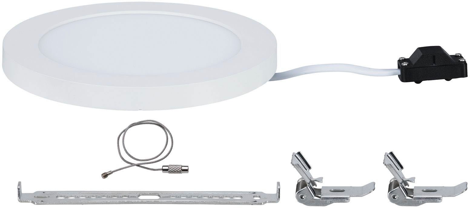 Paulmann LED Einbauleuchte LED Einbaupanel integriert, Weiß 165mm Weiß 165mm 3.000K 3.000K 12W LED rund Cover-it Cover-it matt, matt Einbaupanel fest Warmweiß, rund 12W LED