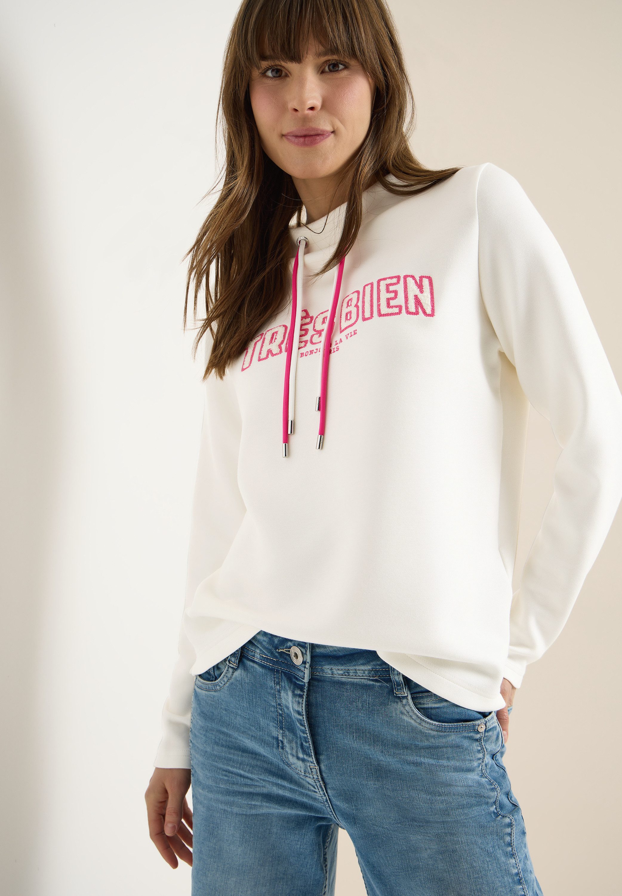 CECIL Sweatshirt aus softem Materialmix