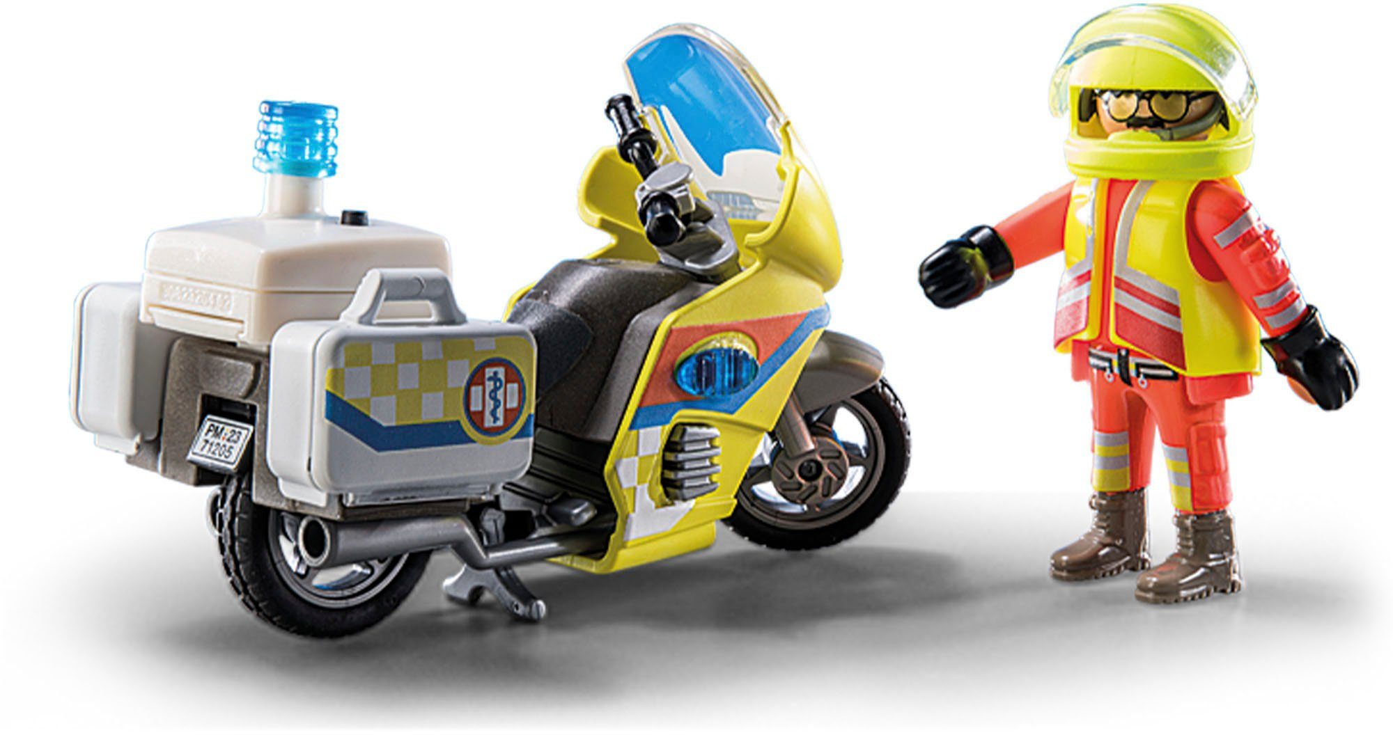 Playmobil® Notarzt-Motorrad mit Blinklicht (71205), My City Life Konstrukti günstig online kaufen