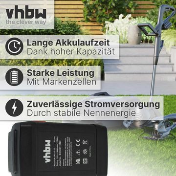 vhbw kompatibel mit Gardena Spindelmäher 380 C (4024-20) Akku Li-Ion 5000 mAh (25 V)