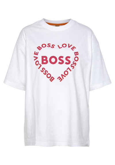 BOSS ORANGE T-Shirt mit Druck auf der Brust