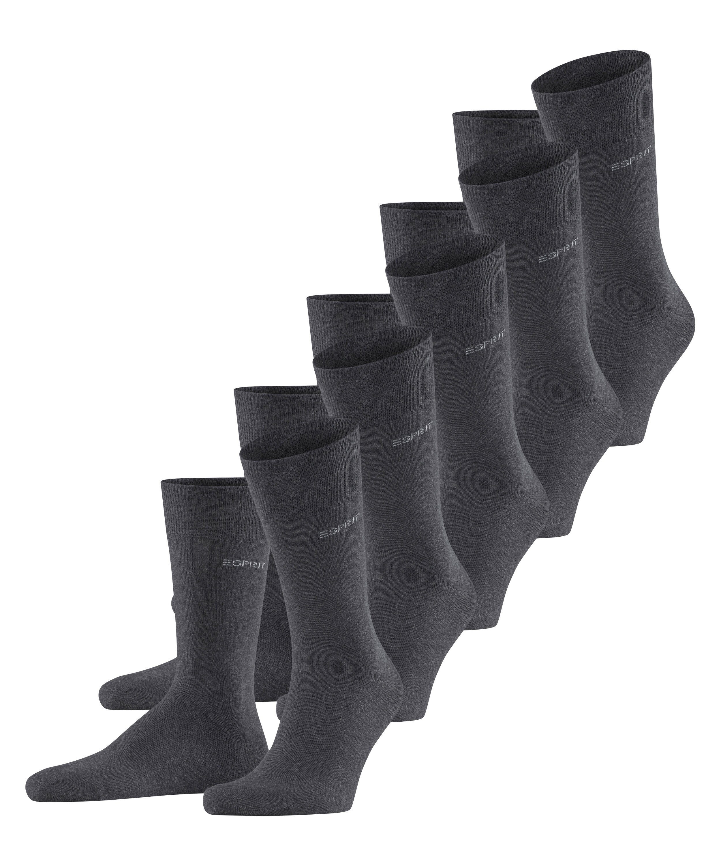 Esprit Socken Uni 5-Pack (5-Paar) aus hautfreundlicher Baumwolle