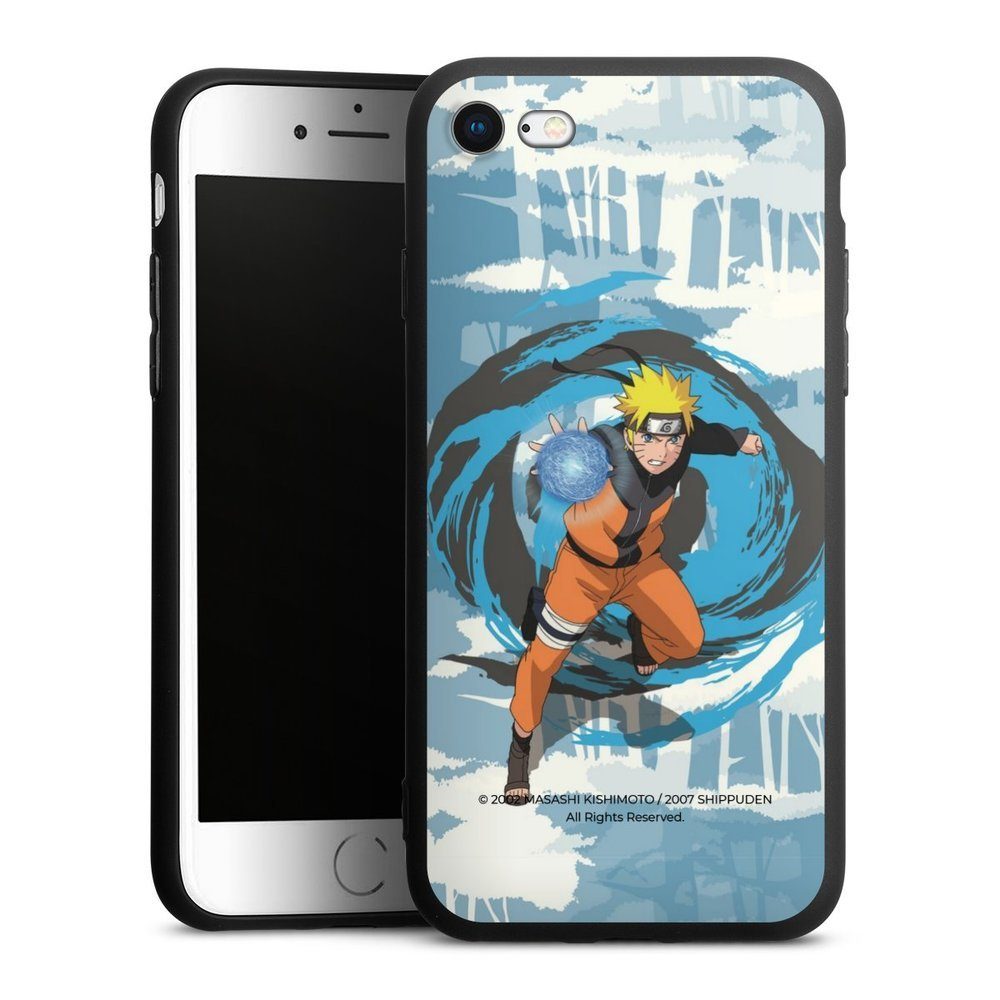DeinDesign Handyhülle Offizielles Lizenzprodukt Manga Naruto Shippuden  Naruto Rasengan, Apple iPhone 7 Silikon Hülle Premium Case Handy Schutzhülle