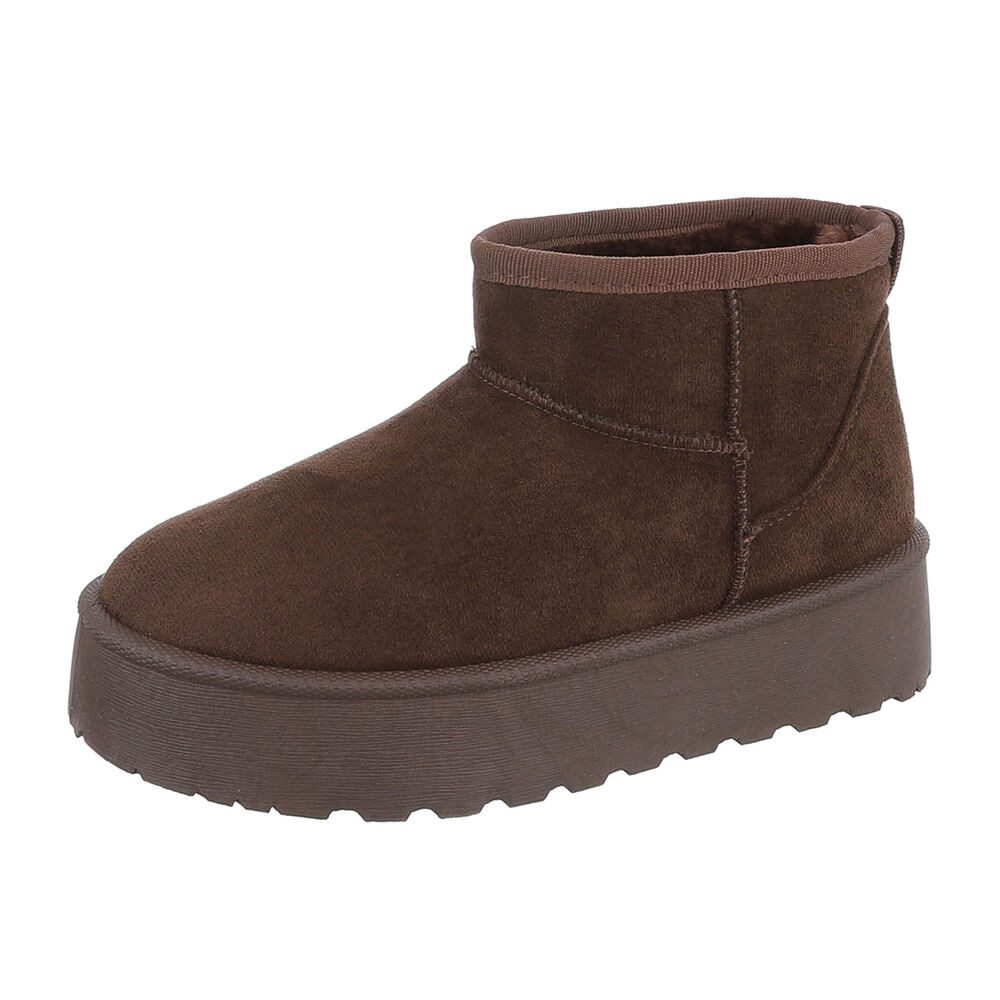 Ital-Design Kinder Снегоходы Freizeit Stiefelette (87124599) Flach Stiefeletten in Braun
