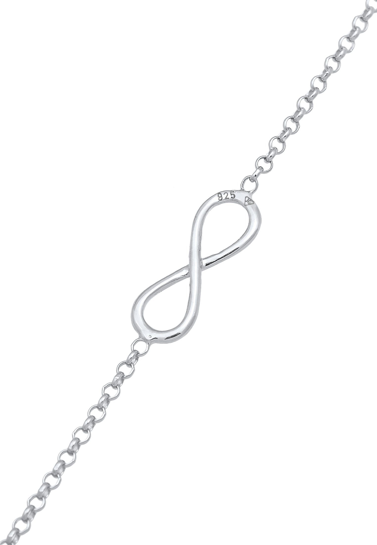 Kette Trend Halskette Elli Infinty 925 mit Anhänger Silber, Infinity