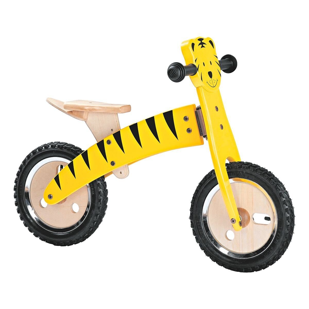 Laufrad Tiger, aus Holz, mit Luftbereifung