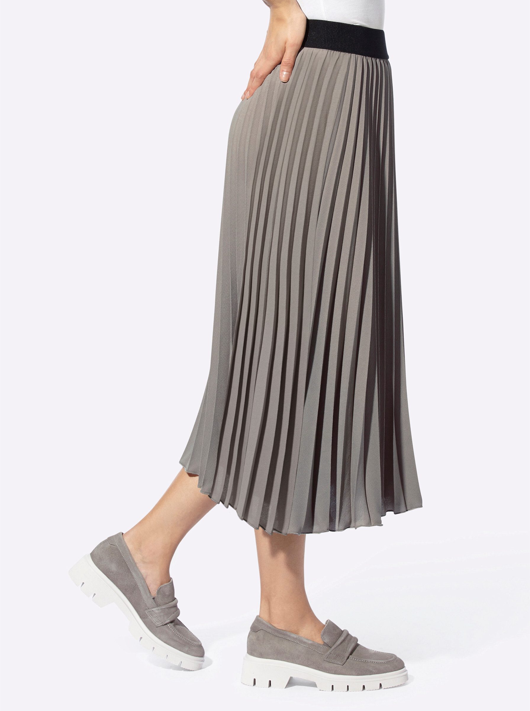 heine A-Linien-Rock Plisseerock . günstig online kaufen