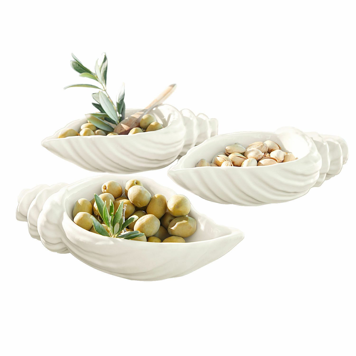 Mirabeau Geschirr-Set Schale 3er Set Portavin weiß, Porzellan