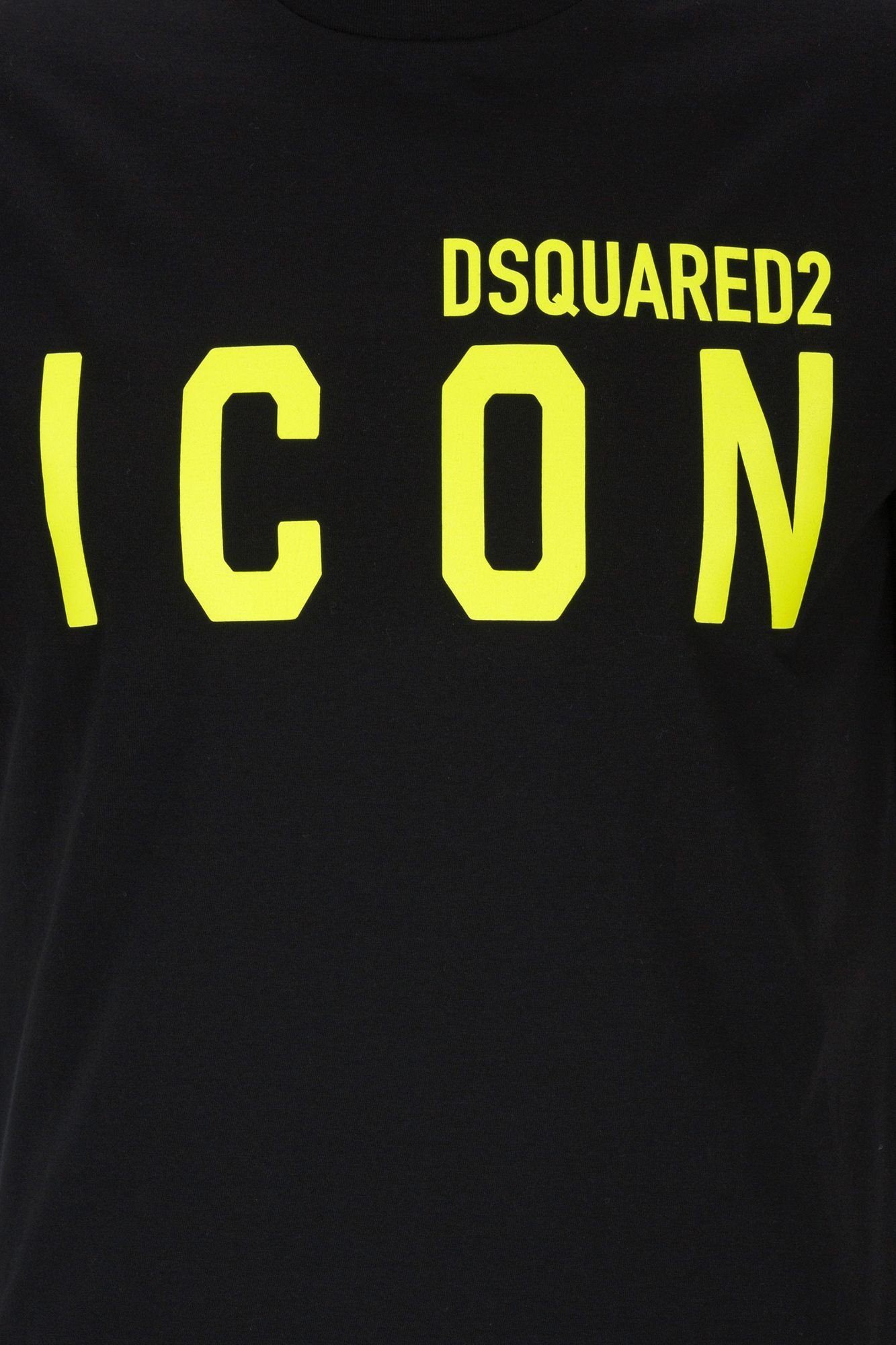 Green T-Shirt ICON Dsquared2 Neon Dsquared
