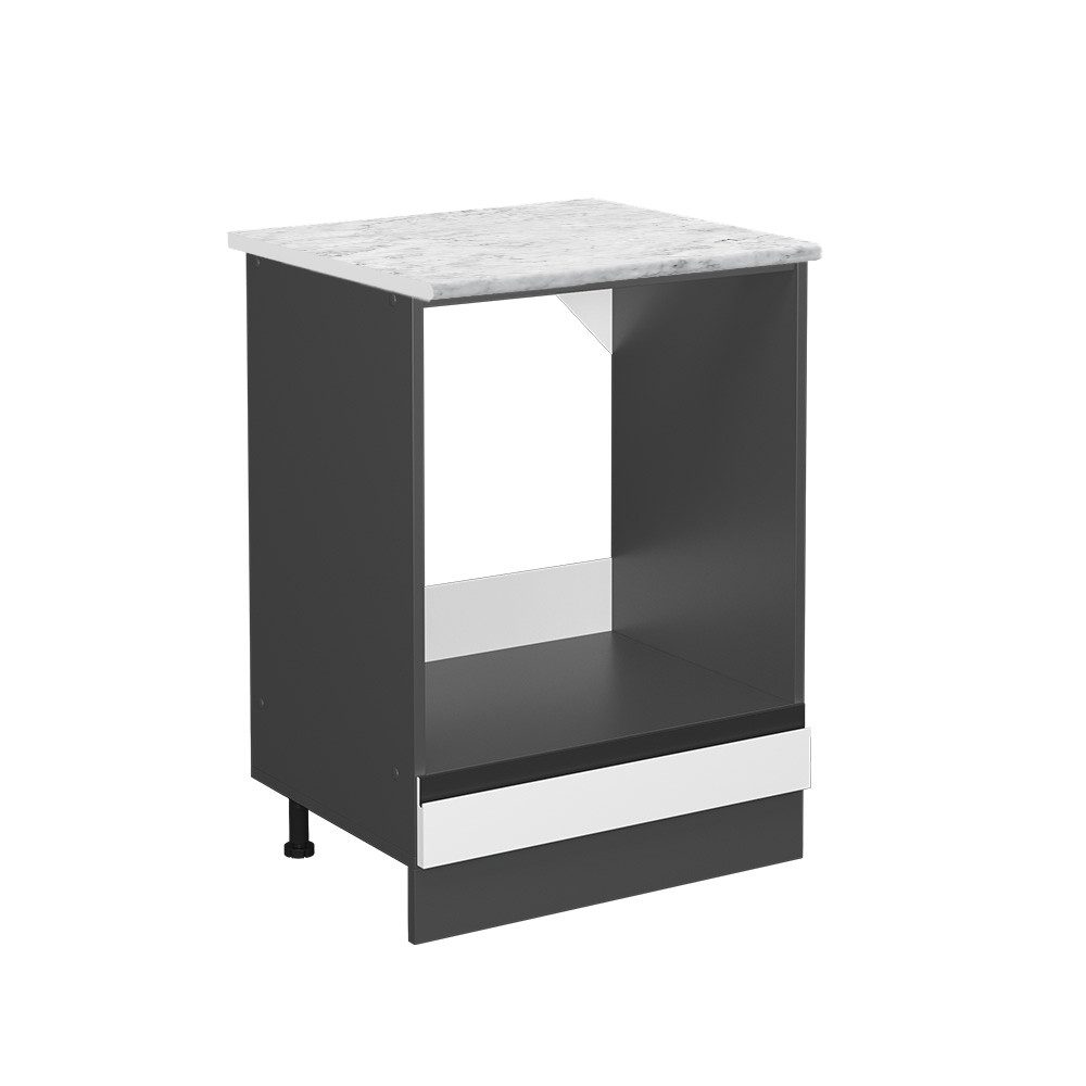 Vicco Herdumbauschrank R-Line, Rot/Anthrazit, AP Marmor günstig online kaufen