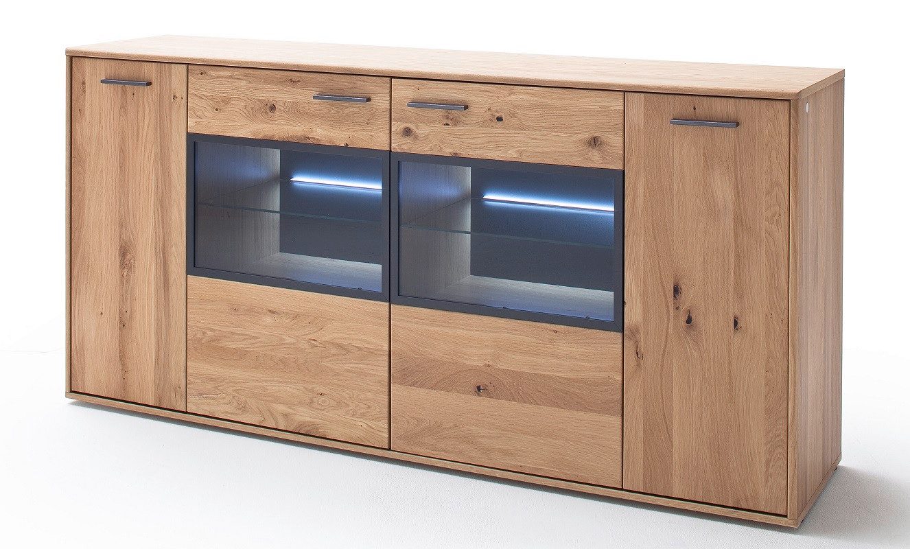 MCA furniture Sideboard Sideboard Portland, Asteiche Bianco, ohne Beleuchtung