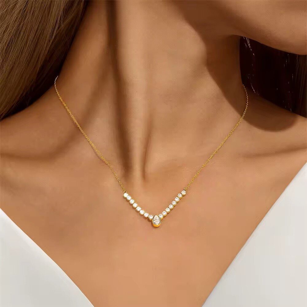 ROUGEMONT Collier Funkelnde Damen Halskette aus günstig online kaufen