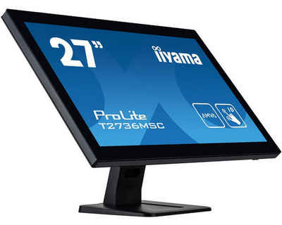 Iiyama 68.6cm (27) T2736MSC-B1 16:9 M-Touch HDMI+DP+USB TFT-Monitor (1920 x 1080 px, Full HD, 4 ms Reaktionszeit, Touchscreen, Lautsprecher, HDCP)