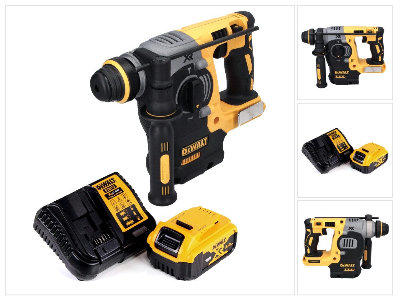 DeWalt Akku-Kombibohrhammer DCH 273 P1 Akku Kombihammer 18 V 2,1 J SDS Plus Brushless + 1x Akku