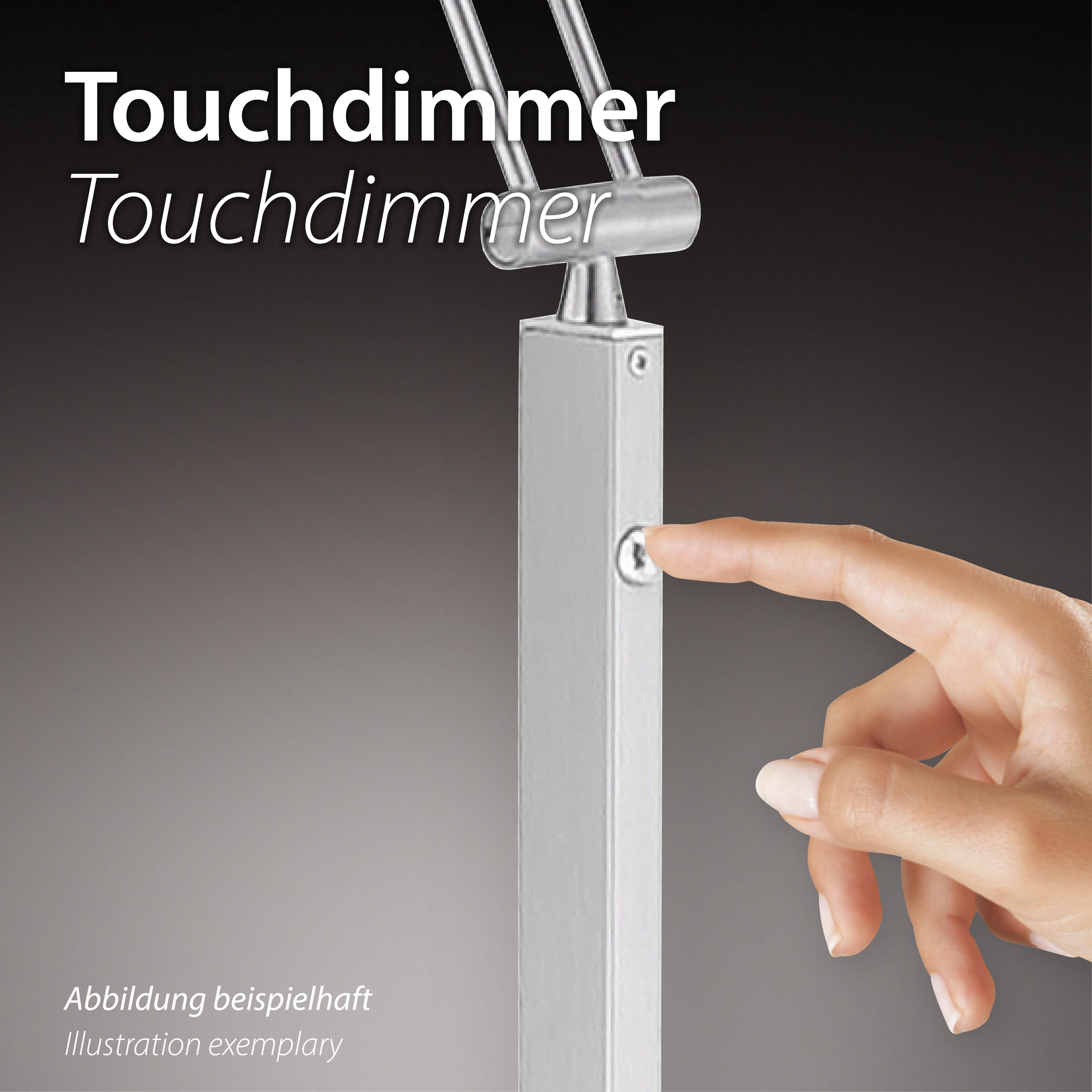dimmbar Tischleuchte Touchdimmer RITUS, Direkt über Leuchten LED, integriert, LED Warmweiß, fest