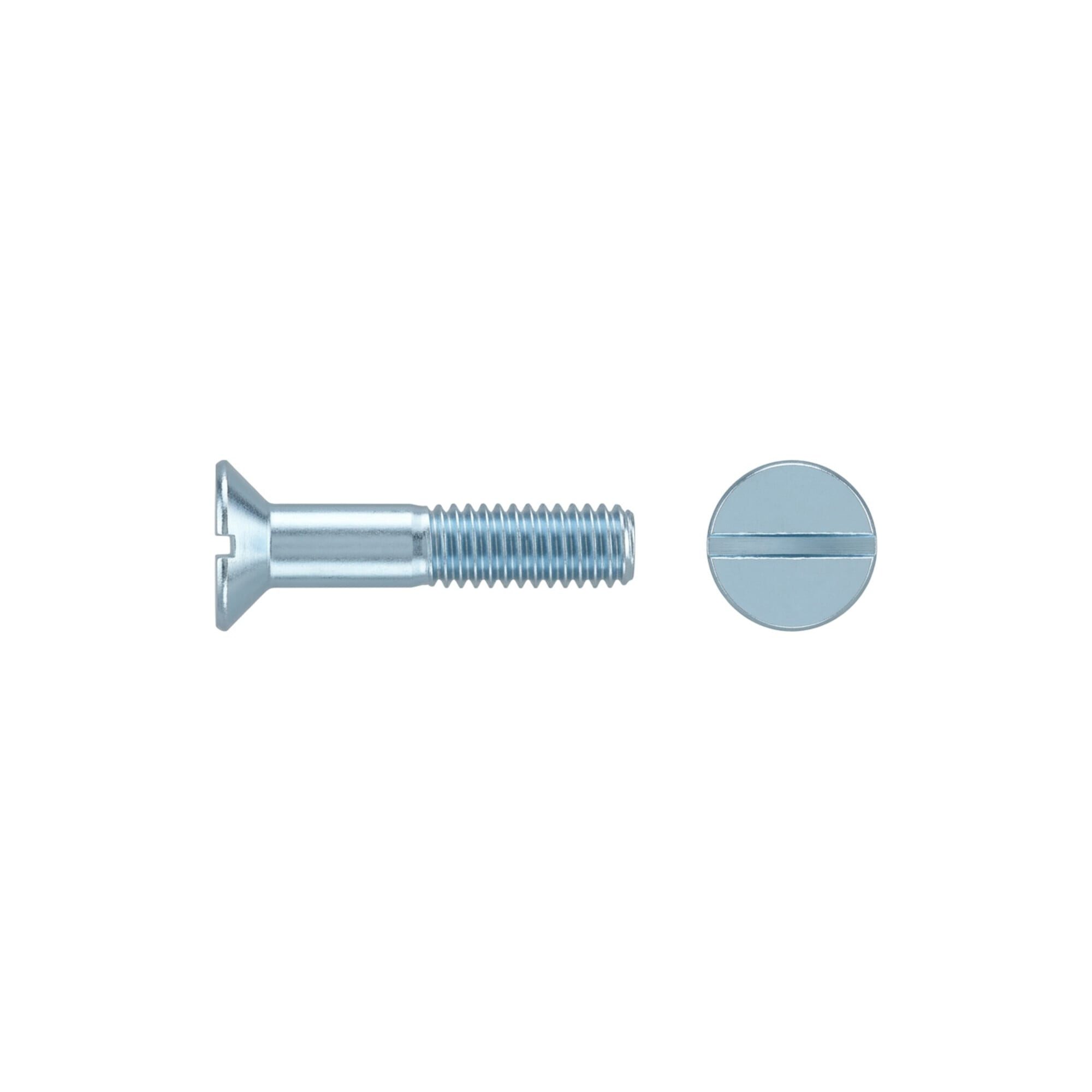 Contorion Schraube ISO 2009 Senkkopfschraube M2,5x12 Edelstahl A4 blank Schlitz 100 Stk