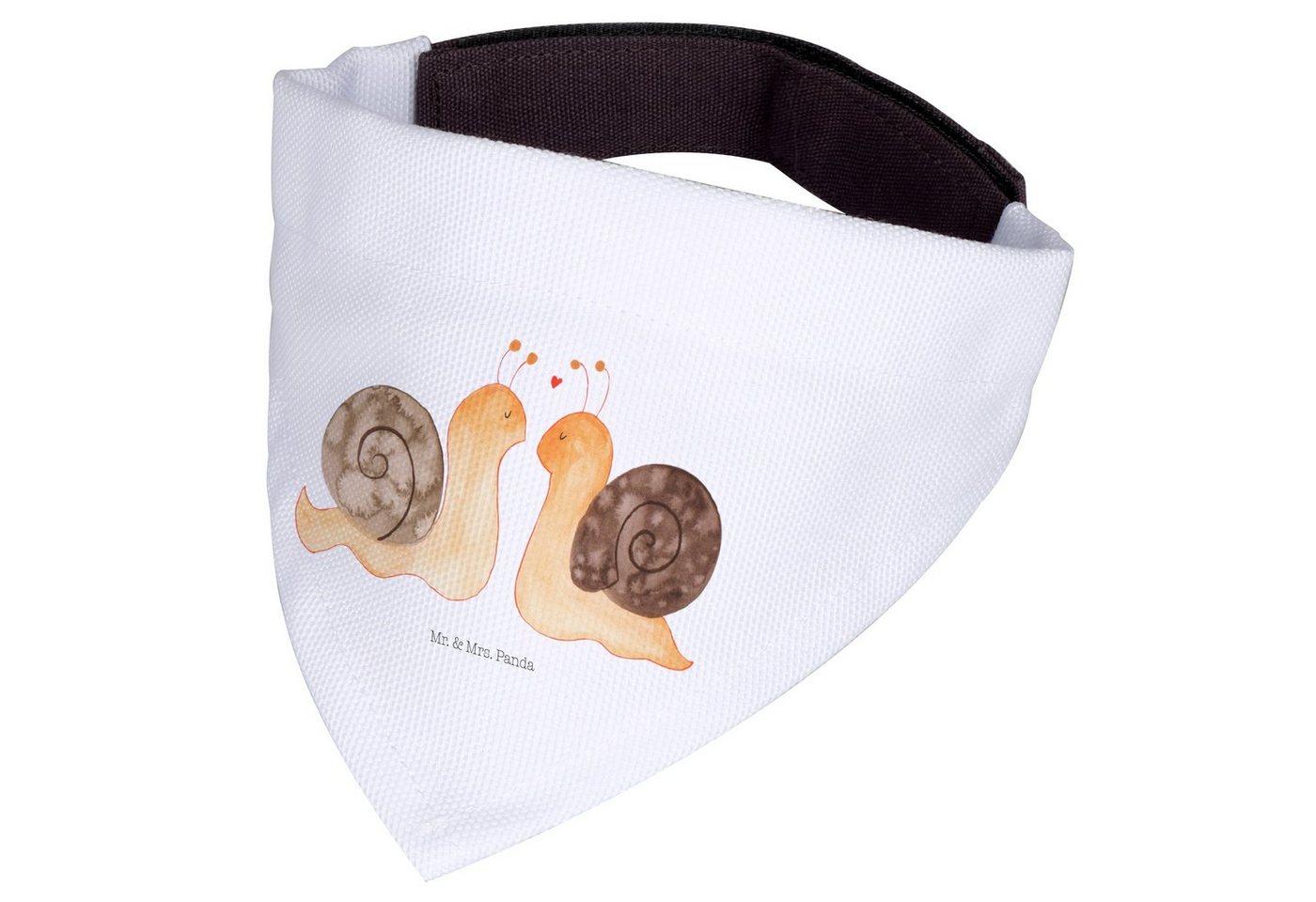 Thumbnail - Mr. & Mrs. Panda Hundefliege Schnecken Liebe - Weiß - Geschenk, Tuch, Hundehalstuch, Halstuch, Fre, Polyester, Modisch u...