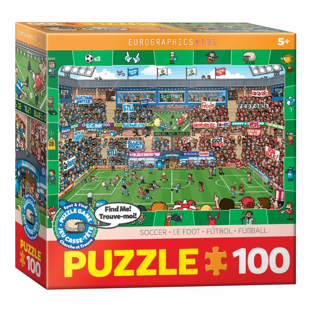 100 EUROGRAPHICS Finden, Puzzle - & Suchen Puzzleteile Fußball