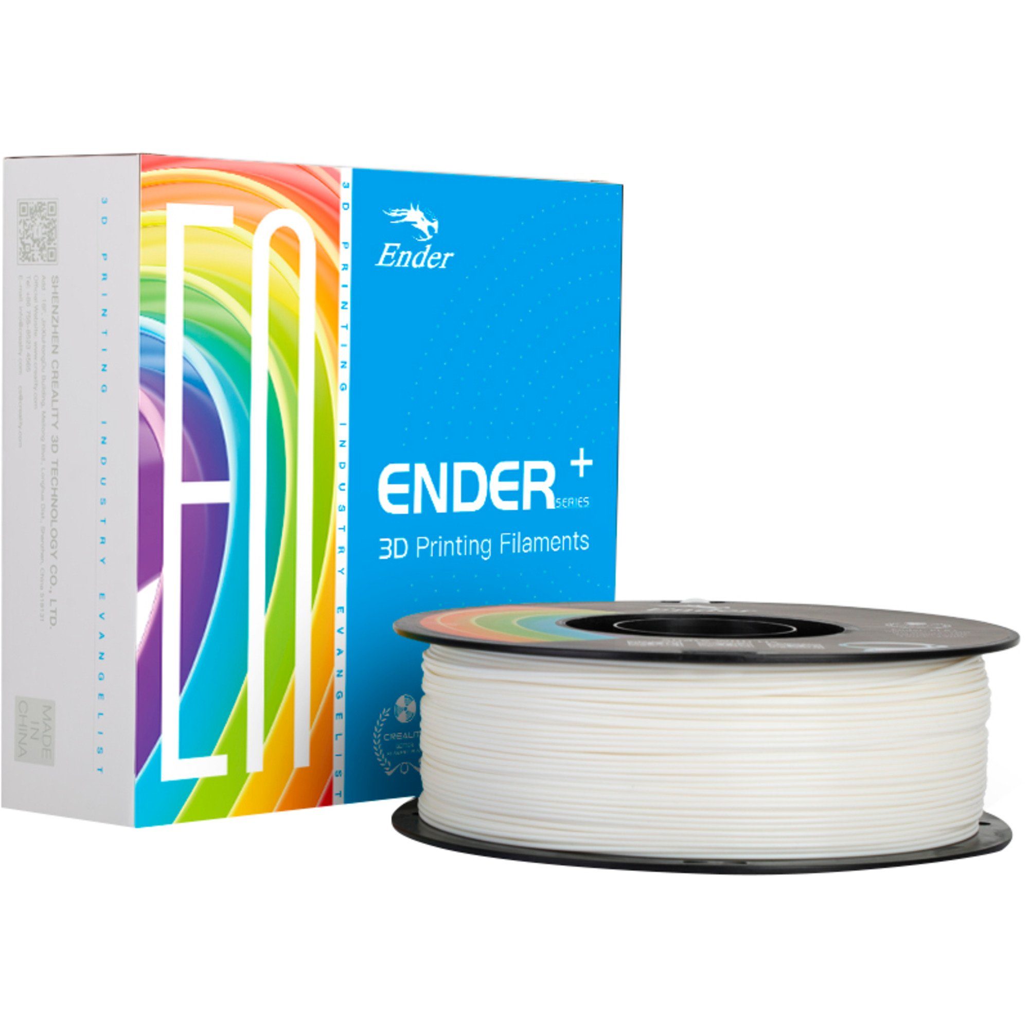 Creality 3д принтер Creality PLA+ Filament White, 3D-Filament, (1 kg